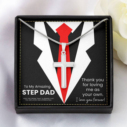 JGF Jewelry Gifts for Family Step Dad Gifts From Step Daughter Long Distance