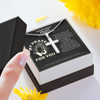 JGF Jewelry Gifts for Family Prayer for Airplane Pilot Husband