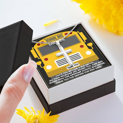 JGF Jewelry Gifts for Family School Bus Driver Appreciation Gifts For Men