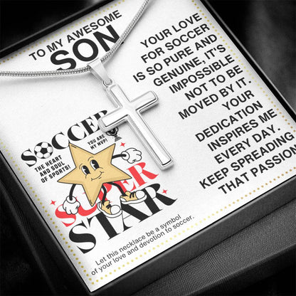 JGF Jewelry Gifts for Family Soccer Necklace For Boys