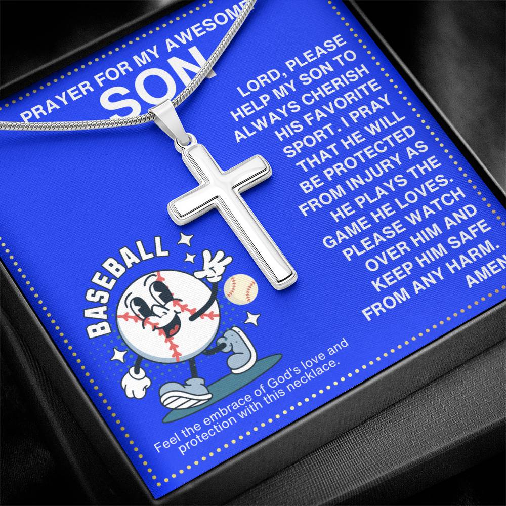 JGF Jewelry Gifts for Family Baseball Necklace For Boys 8-12