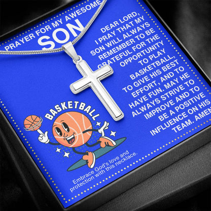 JGF Jewelry Gifts for Family Basketball Necklace For Boys 8-12