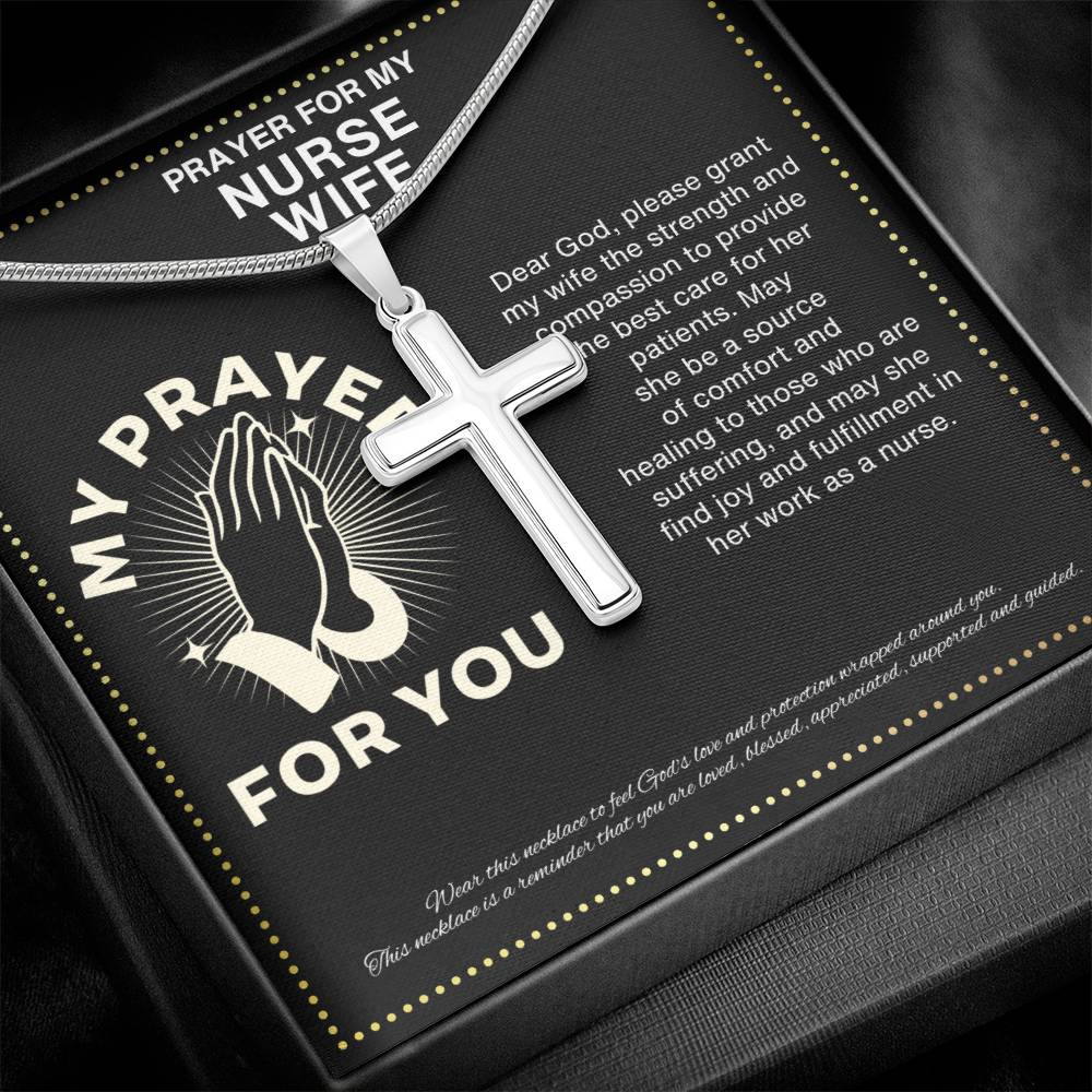 JGF Jewelry Gifts for Family My Wife Is An ER Nurse Prayer for My Wife