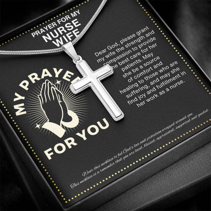 JGF Jewelry Gifts for Family My Wife Is An ER Nurse Prayer for My Wife