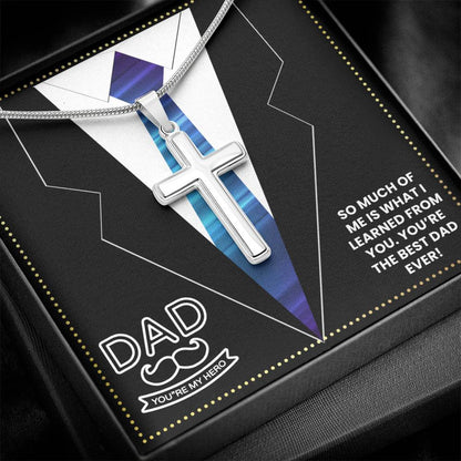 JGF Jewelry Gifts for Family New Dad Gifts After Birth Cross Necklace For Boys