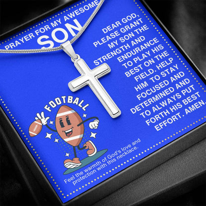 JGF Jewelry Gifts for Family Football Necklace For Boys 8-12