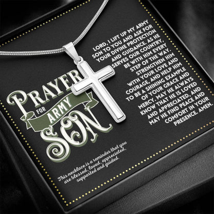 JGF Jewelry Gifts for Family My Son Is An Army Ranger US Army Prayer For Son