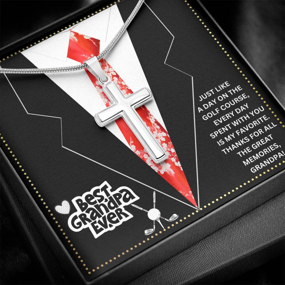 JGF Jewelry Gifts for Family Golf Gramps Birthday Card Gifts For Men From Daughter