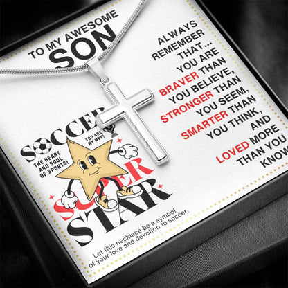 JGF Jewelry Gifts for Family Soccer Necklace Kid