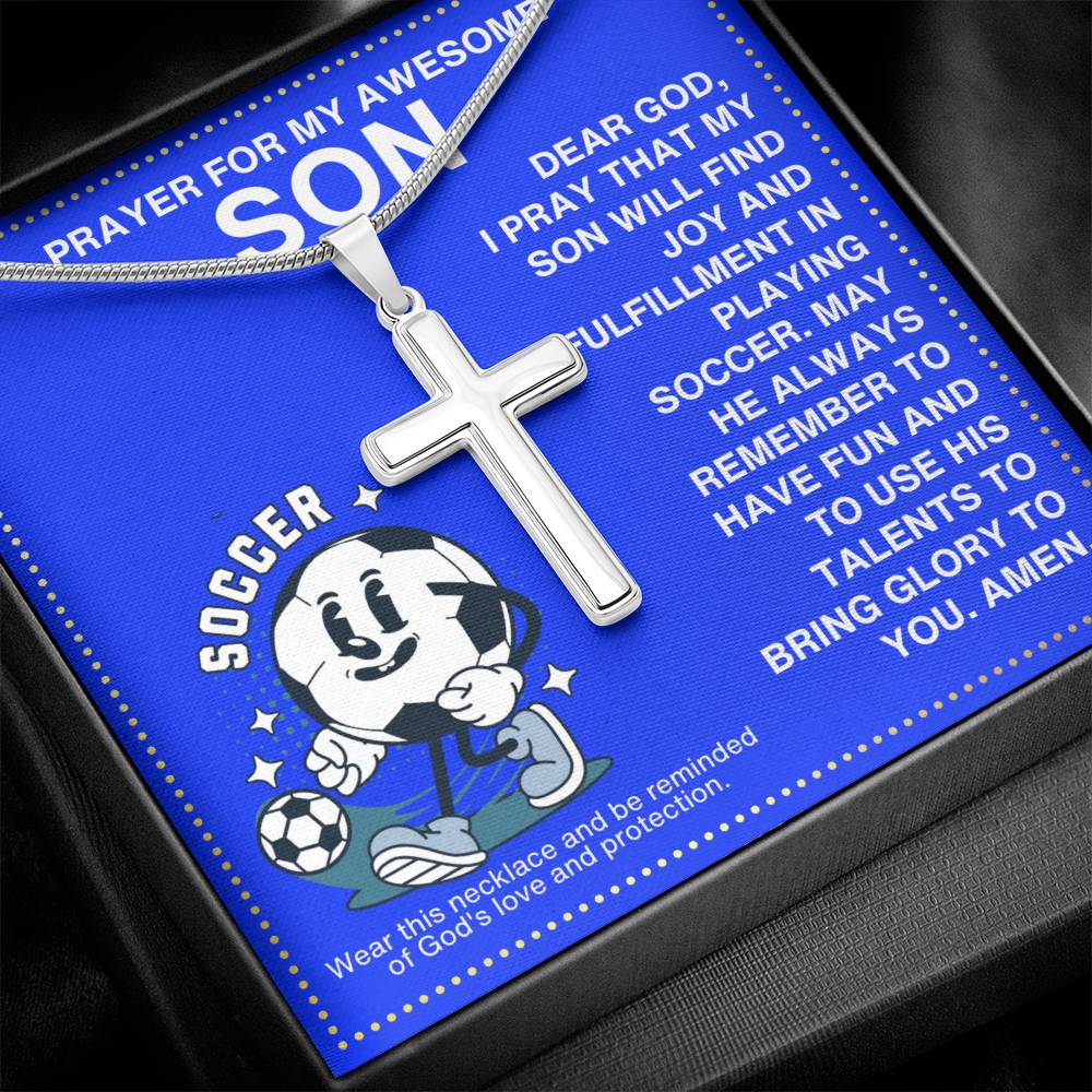 JGF Jewelry Gifts for Family Soccer Necklace For Boys 8-12