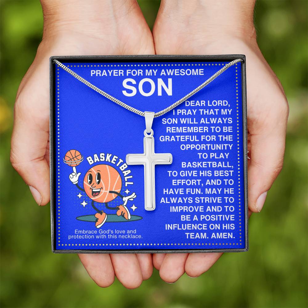 JGF Jewelry Gifts for Family Basketball Necklace For Boys 8-12