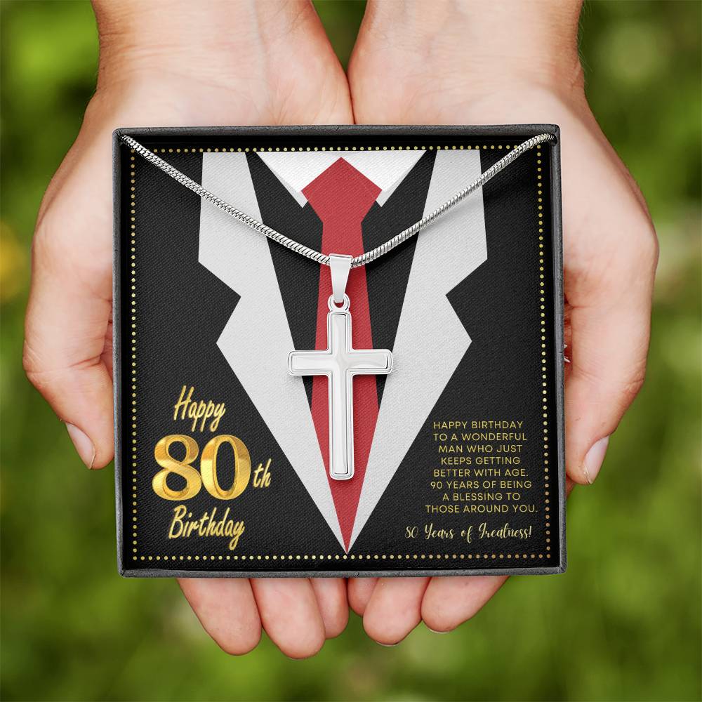 JGF Jewelry Gifts for Family 80th Birthday Gifts For Men