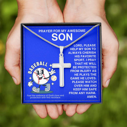 JGF Jewelry Gifts for Family Baseball Necklace For Boys 8-12