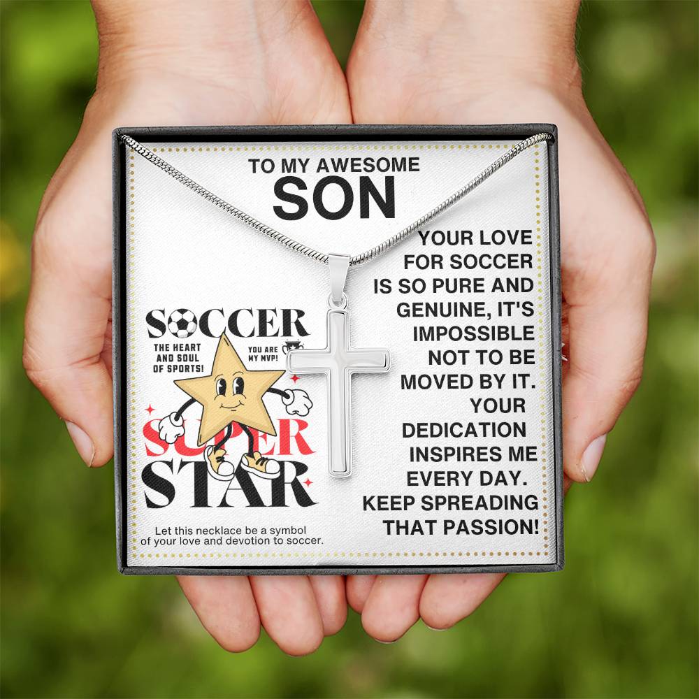 JGF Jewelry Gifts for Family Soccer Necklace For Boys