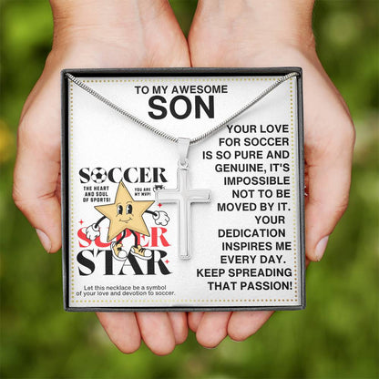 JGF Jewelry Gifts for Family Soccer Necklace For Boys