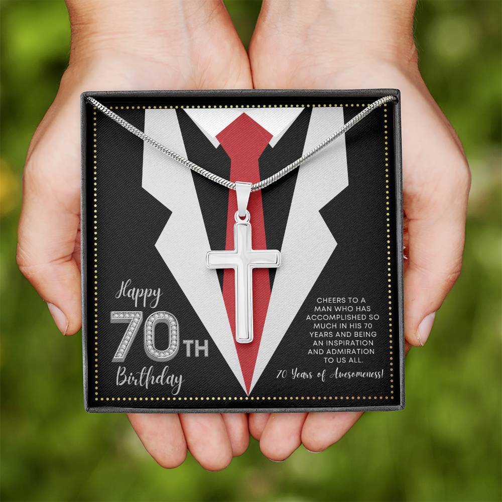 JGF Jewelry Gifts for Family 70 Year Old Birthday Gifts For Men