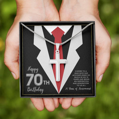 JGF Jewelry Gifts for Family 70 Year Old Birthday Gifts For Men