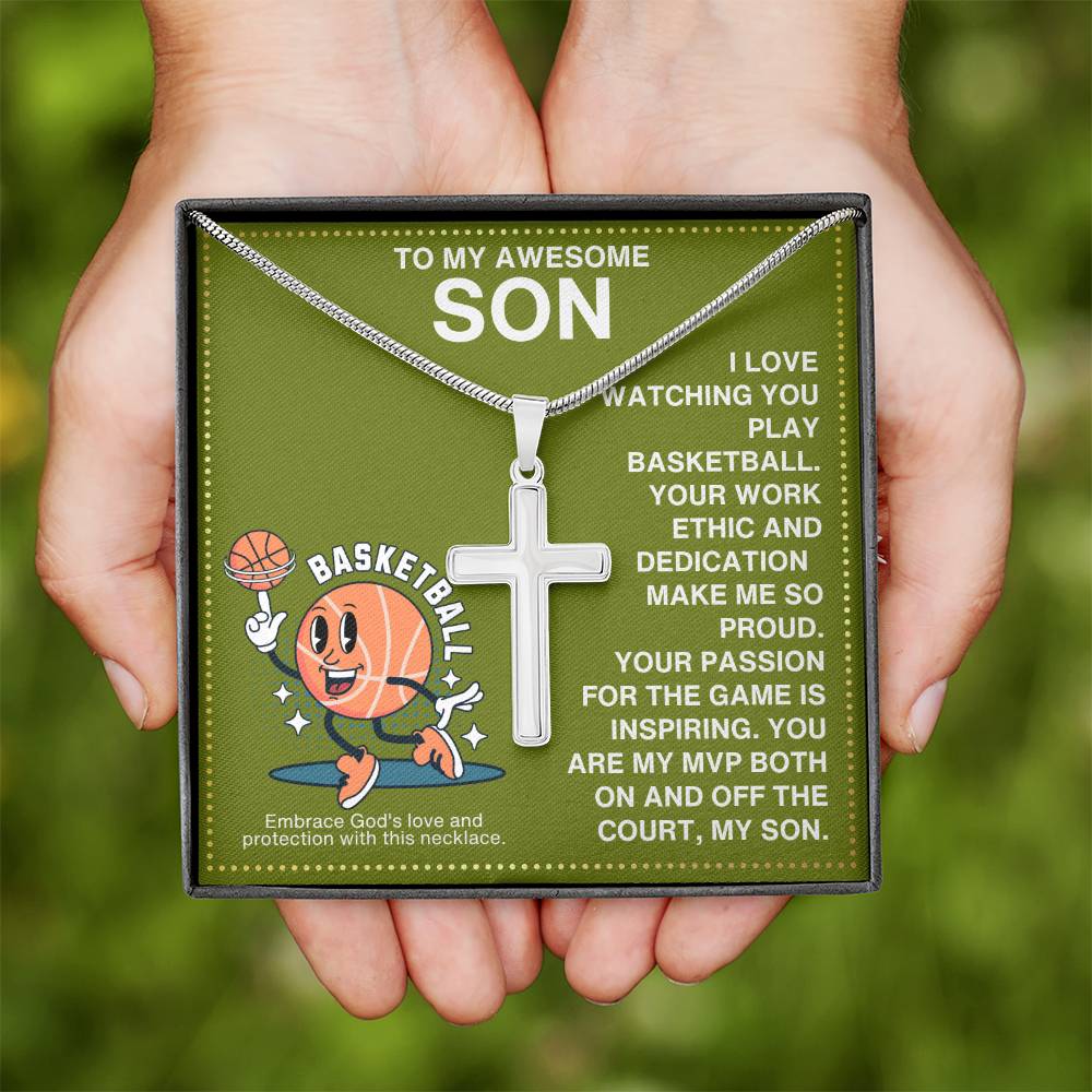 JGF Jewelry Gifts for Family Basketball Necklace For Boys