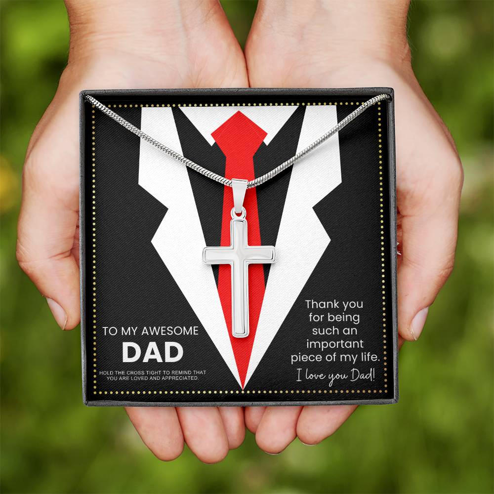 JGF Jewelry Gifts for Family 44 Year Old Dad Birthday Gift Awesome Like My Daughter