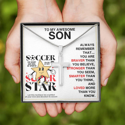 JGF Jewelry Gifts for Family Soccer Necklace Kid