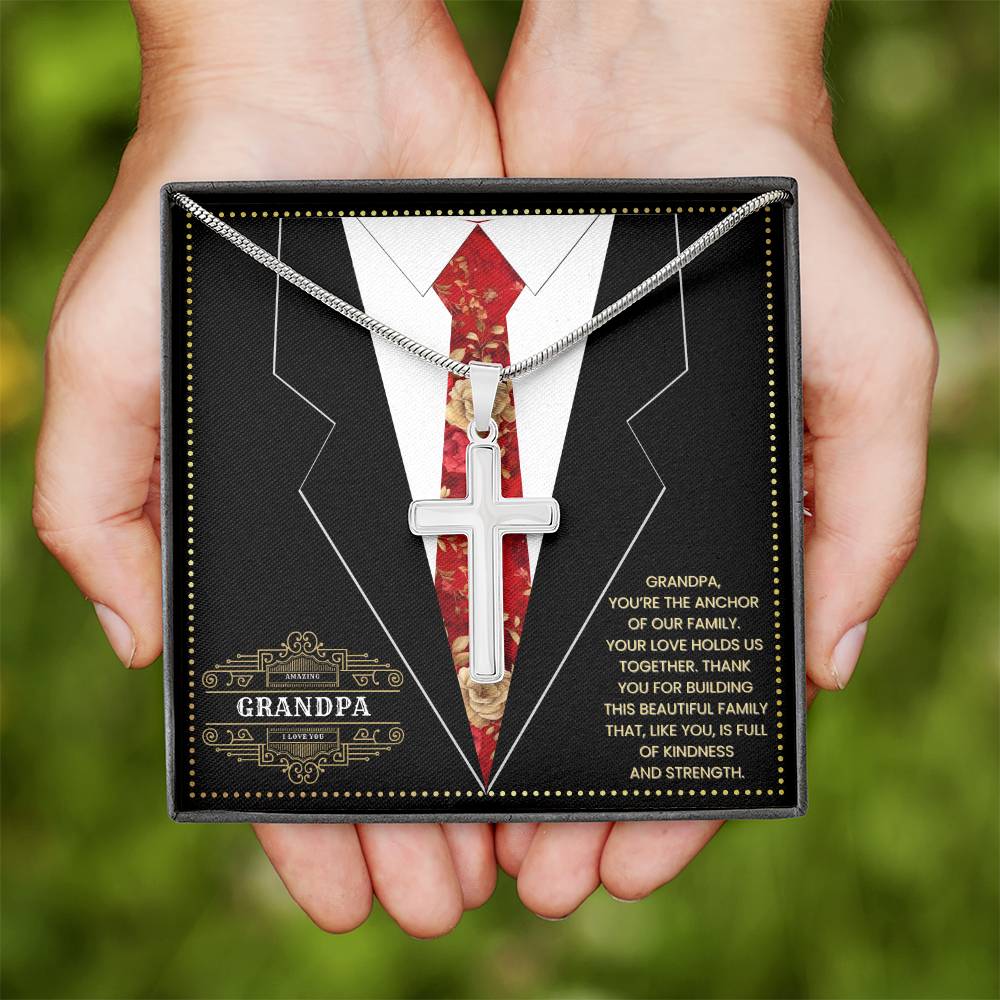 JGF Jewelry Gifts for Family 70th Birthday Gifts For Grandpa Card From Child Grandson