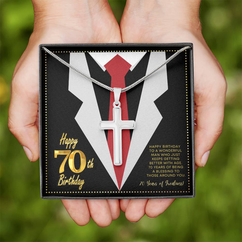 JGF Jewelry Gifts for Family 70 Year Old Birthday Gifts For Men