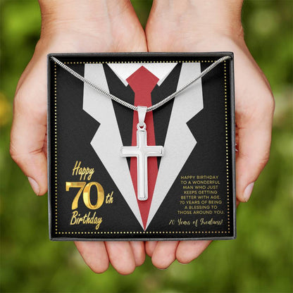 JGF Jewelry Gifts for Family 70 Year Old Birthday Gifts For Men