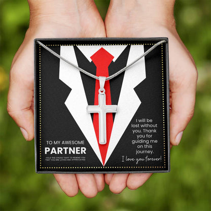 JGF Jewelry Gifts for Family Inspirational Gift For My Awesome Partner