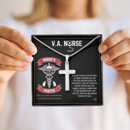 JGF Jewelry Gifts for Family | Proud Vascular Access Team VA Nurse Practitioner Gifts for Women