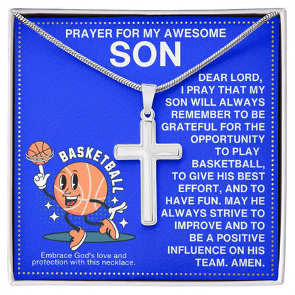 JGF Jewelry Gifts for Family Basketball Necklace For Boys 8-12