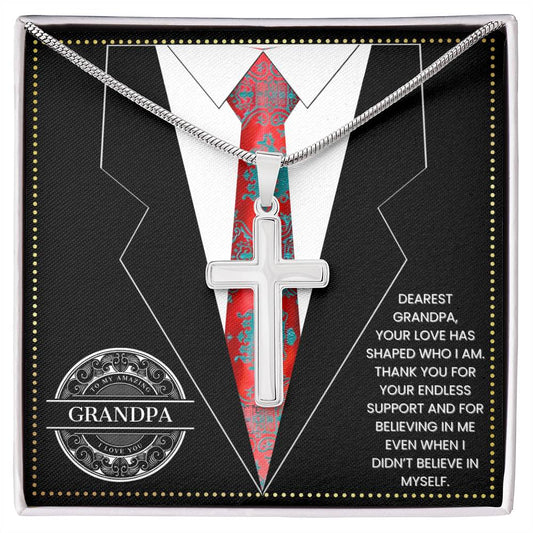 JGF Jewelry Gifts for Family Grandpa 80th Birthday Card From Child