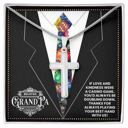 JGF Jewelry Gifts for Family Grandpa Casino Themed Gifts For Men 80th Birthday
