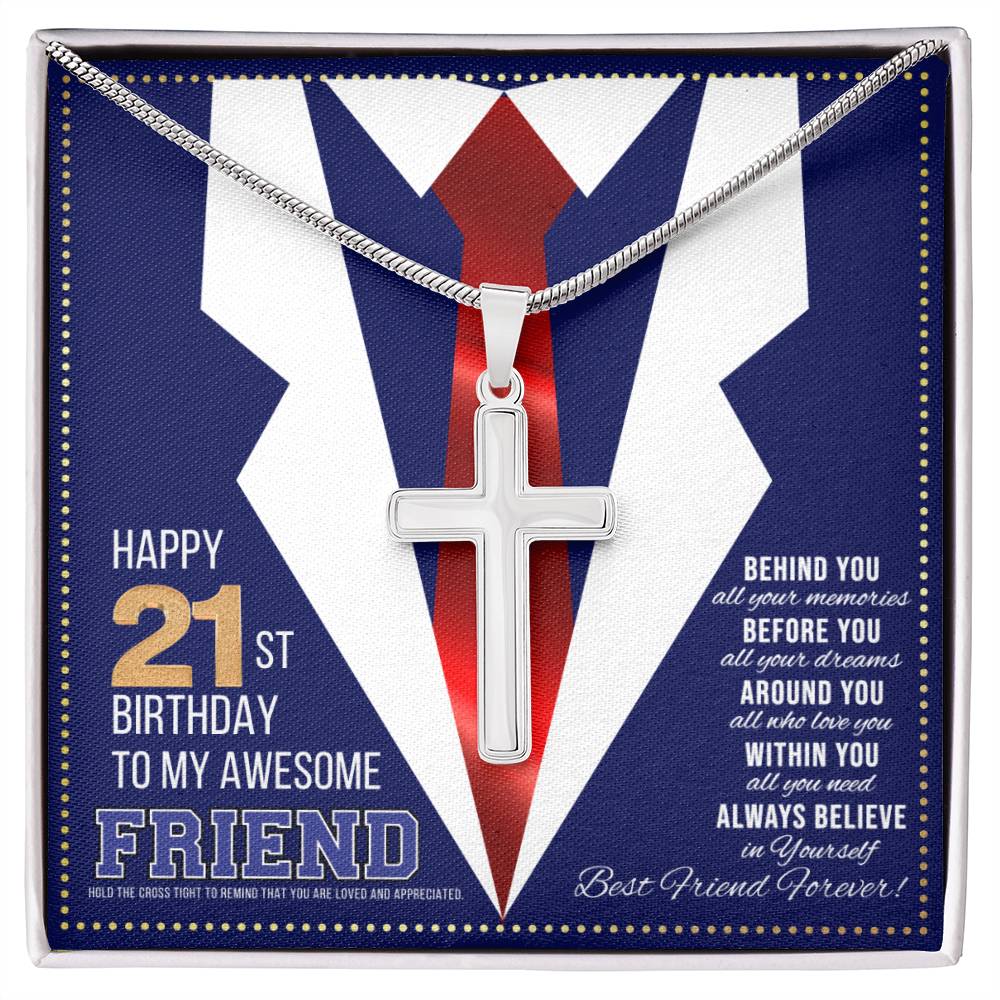 JGF Jewelry Gifts for Family 21 Year Old Birthday Gifts For Best Friend Happy 21st Birthday Card For Him