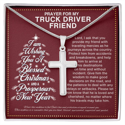 JGF Jewelry Gifts for Family Christmas Truck Driver Gift for BFF Bestie Best Friend