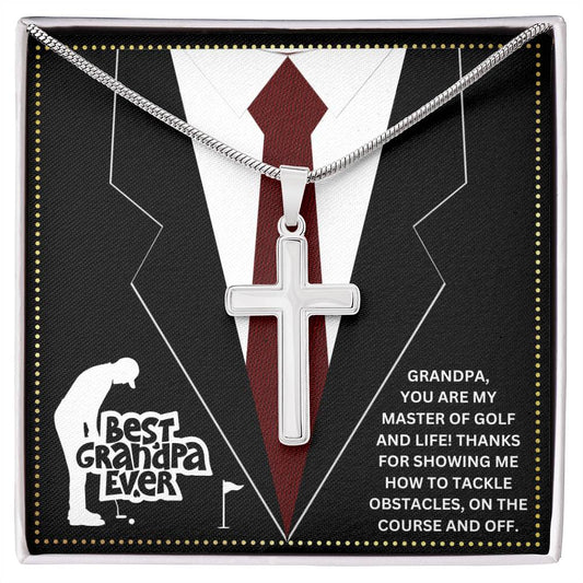 JGF Jewelry Gifts for Family Grandfather Golf Gift From Granddaughter Golfer Grandpa Birthday