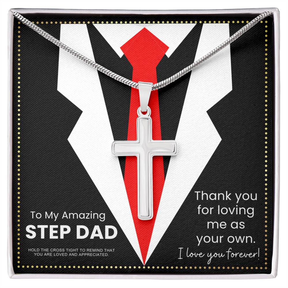 JGF Jewelry Gifts for Family Step Dad Gifts From Step Daughter Long Distance