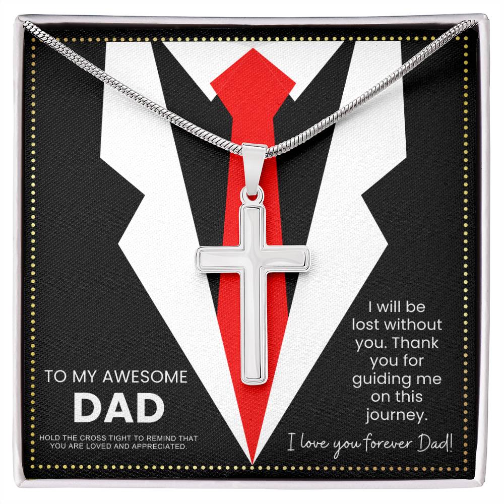 JGF Jewelry Gifts for Family Cross Necklace Gifts For Dad Who Wants Nothing