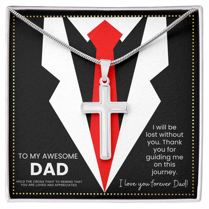 JGF Jewelry Gifts for Family Cross Necklace Gifts For Dad Who Wants Nothing