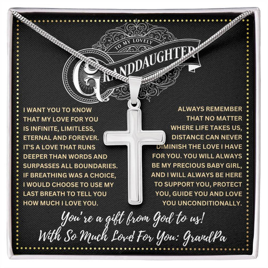 JGF Jewelry Gifts for Family To My GrandDaughter From GrandPa