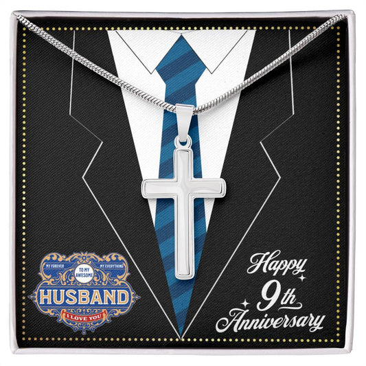 JGF Jewelry Gifts for Family 9 Year 9th Wedding Anniversary For Him Husband