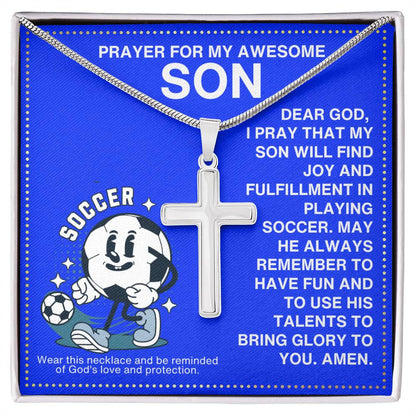 JGF Jewelry Gifts for Family Soccer Necklace For Boys 8-12
