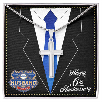 JGF Jewelry Gifts for Family 6 Year 6th Wedding Anniversary For Him Husband