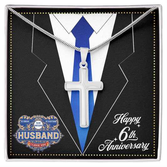 JGF Jewelry Gifts for Family 6 Year 6th Wedding Anniversary For Him Husband