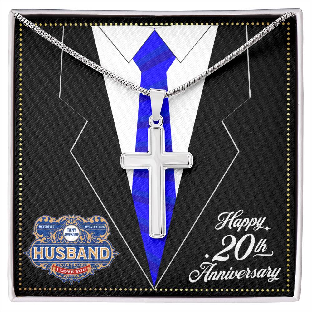 JGF Jewelry Gifts for Family 20 Year 20th Wedding Anniversary For Him Husband