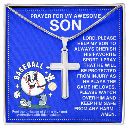 JGF Jewelry Gifts for Family Baseball Necklace For Boys 8-12