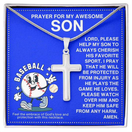 JGF Jewelry Gifts for Family Baseball Necklace For Boys 8-12