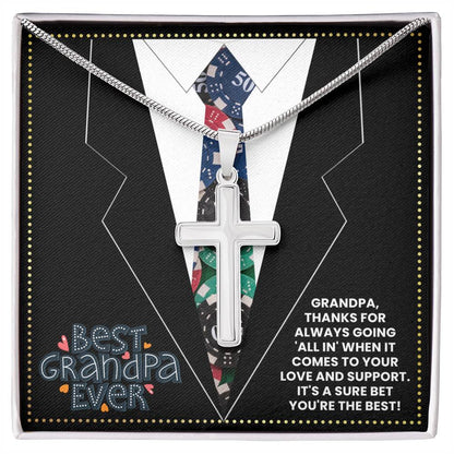 JGF Jewelry Gifts for Family Casino 80th Birthday Gifts For Grandpa Poker Gifts For Men Unique