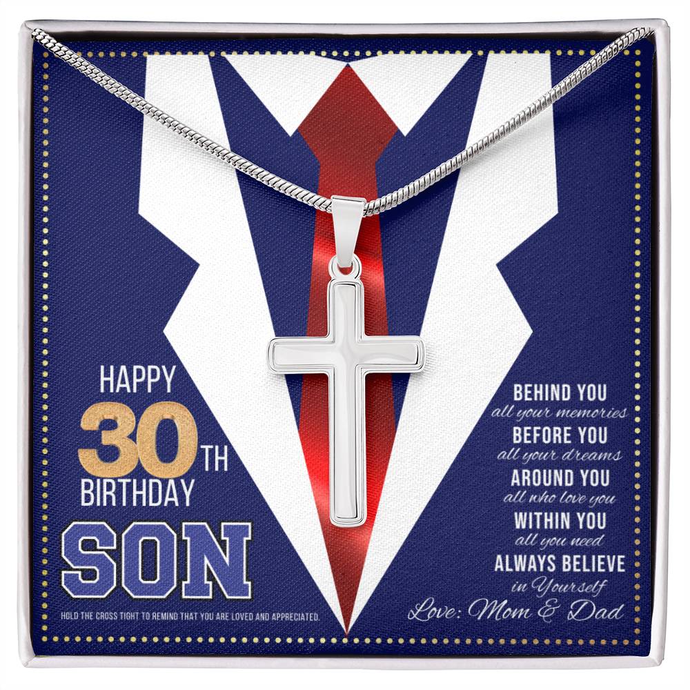 JGF Jewelry Gifts for Family Happy 30th Birthday Card For Son 1993 From Mom Gifts For My 30 Year Old Son From Parents