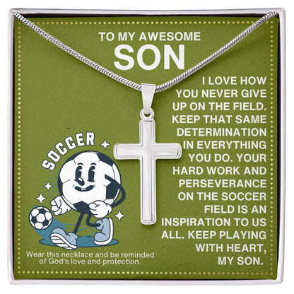JGF Jewelry Gifts for Family Soccer Necklace For Kids