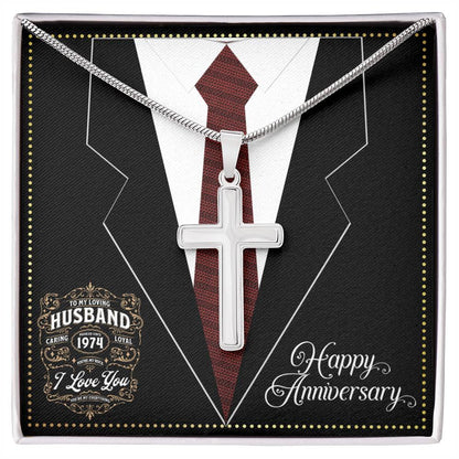 JGF Jewelry Gifts for Family Married Since 1974 Wedding Anniversary Card For Husband